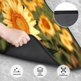 thumbnail image 3 of Wukai Golden Sunflower In Field Print Car Foot Mat Set of 4 Pieces, Anti-Slip Neoprene Auto Floor Mats Carpet, Universal Fit Automotive Floor Foot Mats Set for SUV, Van, Trucks, 3 of 6