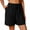 006_Black, variant on Jxximdong Shorts for Women Women Casual Solid High Waist Cotton And Linen Shorts Womens Elastic Waist Summer Shorts Black L Pants