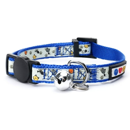 UPC: 0735255514803 | Pawtitas Glow In The Dark Cat Collar with Safety Buckle and Bell