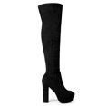 thumbnail image 3 of Unique Bargains Women's Platform Block Heel Over Knee High Boots, 3 of 7