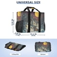 thumbnail image 3 of WOBOGO Winter Evening Sunset Tote Shopping Bag Reusable Heavy Duty Durable Foldable Washable 15.4×12.8×9.8in, 3 of 8
