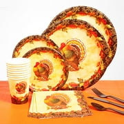 Thanksgiving Wreath Dinnerware Set for 8