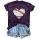 thumbnail image 1 of Mujeres Impreso Casual Top, Manga Corta Crew Cuello Blusa para la Primavera Y el Verano Desgaste, Ligero Imitación Algodón Moda Tee, 1 of 2