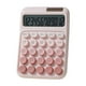 thumbnail image 2 of Calculadora Solar con Batería de 7 Celdas, Ideal para Oficina y Estudiantes | Plástico, Color D, 16 X 11 X 2,5 Cm | Calculadora de Escritorio Portátil con Teclado Mecánico Simulado | Opciones de Alim, 2 of 6