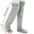 thumbnail image 3 of Over Knee Fuzzy Socks Fuzzy Long Leg Warmers Winter Home Fuzzy Sleeping Socks, 3 of 6