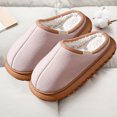 thumbnail image 6 of Women's Winter Fuzzy Lined House Slippers Home Bedroom Shoes Furry Cozy Clog Slipper Thick Warm Anti-Skid Slippers, 6 of 7