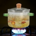thumbnail image 2 of BRIGHTFUFU Fuera de vidrio transparente con tapa y doble oreja de fideos de fideos Ramen Ramen Glass Glass de vidrio, 2 of 7