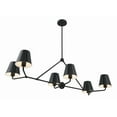 thumbnail image 5 of XAV-B9306-MK Crystorama Lighting Xavier - 6 Light Chandelier In Modern Style-14.75 Inches Tall and 46 Inches Wide-Matte Black Finish, 5 of 8