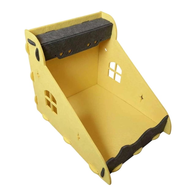 Rascador para gatos, cama tipo tumbona para gatos, multiusos, resistente al desgaste, mueble de juguete grueso. Amarillo