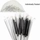 thumbnail image 4 of 100pcs Disposable Plastic Drinking Straws Black Boba Bubble Tea Straw Tubes For Drinks Individually Packed Drinkware Bar Accessor, 4 of 5