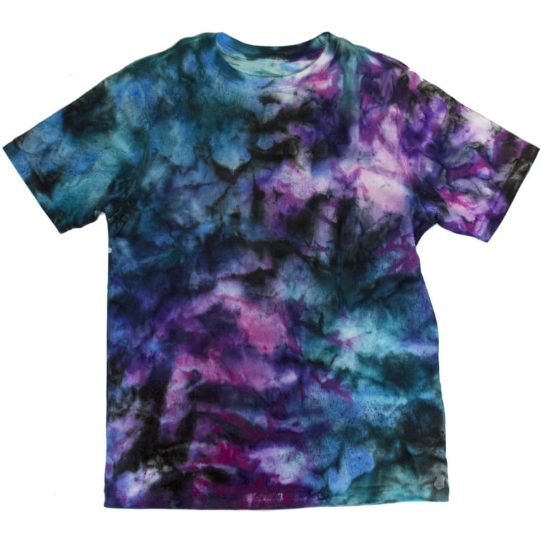 Galaxy print tie dye shirt