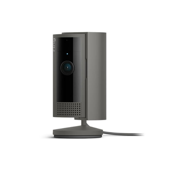 Ring Cámara de seguridad interior con enchufe (Modelo más reciente) - Video HD de 1080p, visión nocturna a color, audio bidireccional, cubierta de privacidad manual de audio y video | Carbón