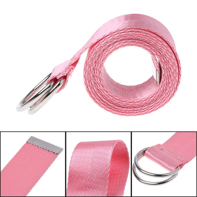 AOOOWER Double Ring Buckle Waist Belt Candy Color Canvas AOOOWER Double Ring Buckle Waist Belt Candy Color Canvas
