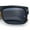 Shiny Black - Black, variant on Thick Real Bamboo Wood Arm Square Narrow Rectangle Horn Rim Sunglasses Matte Black - Yellow Mirror