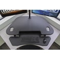 thumbnail image 2 of Rocelco 46" Height Adjustable Corner Standing Desk Converter - Quick Sit Stand Up Dual Monitor Riser - Gas Spring Assist Tabletop Computer Workstation - Large Keyboard Tray  (Black), 2 of 8