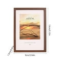 thumbnail image 3 of Wuztai Wooden Photo Frame 13x9cm Wall Hanging Desktop, Natural Wood Picture Frame for Home Decor, Display Frame for Family Photos Memories, 3 of 6