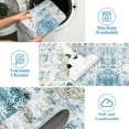 thumbnail image 7 of Garvee 8'x10' Vintage Area Rug Traditional Rug Low Pile Distressed Rug Soft Foldable Accent Rugs for Dining Room Home Office, Blue, 7 of 7