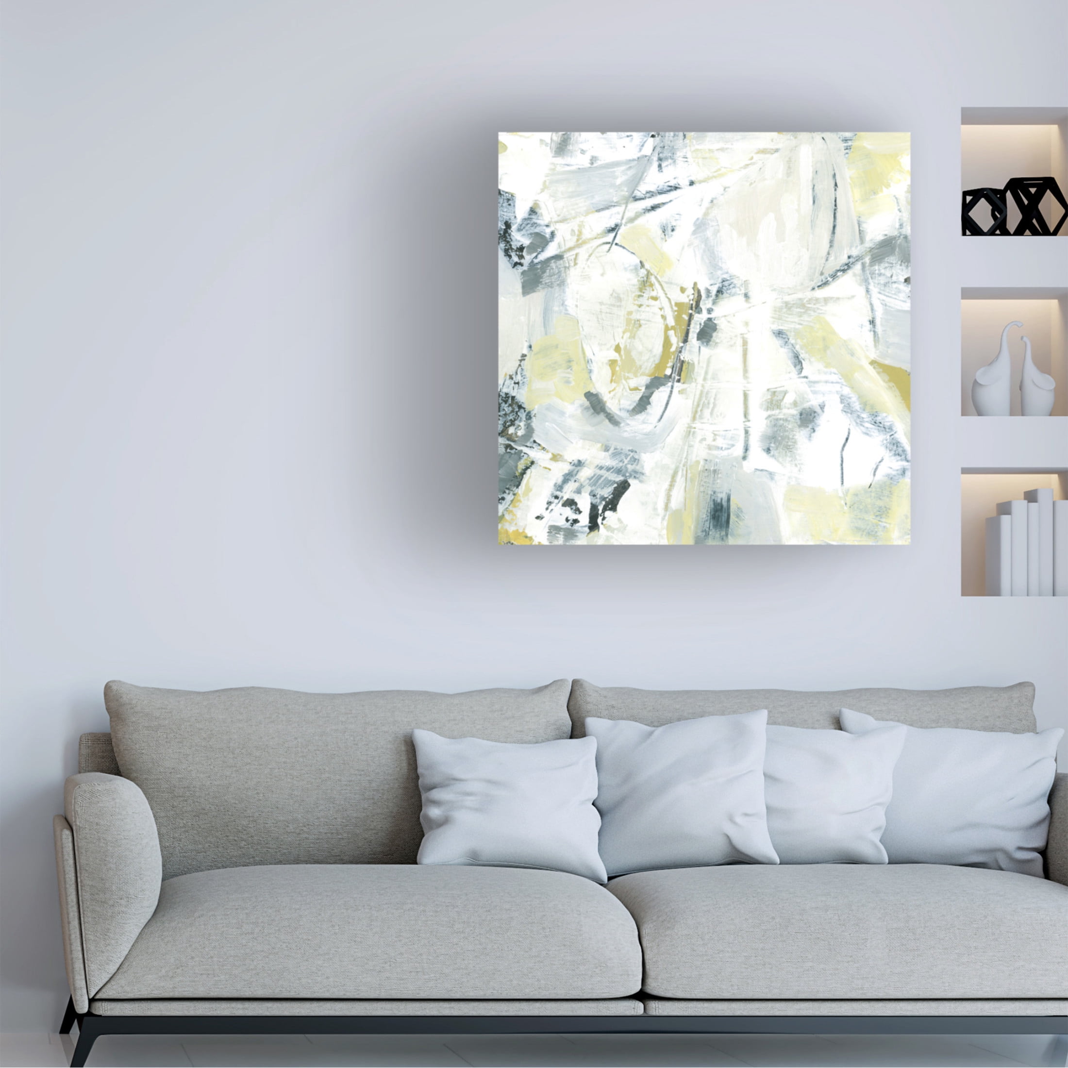 Trademark Fine Art June Erica Vess Citron Graffiti III Canvas Wall Art