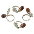 thumbnail image 5 of Saro Lifestyle Acorn Table Napkin Ring (Set of 4), 5 of 5