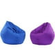 thumbnail image 1 of 2 piezas para niños, impermeable, relleno de animales, almacenamiento, bolsa de frijoles, funda azul morado, 1 of 9
