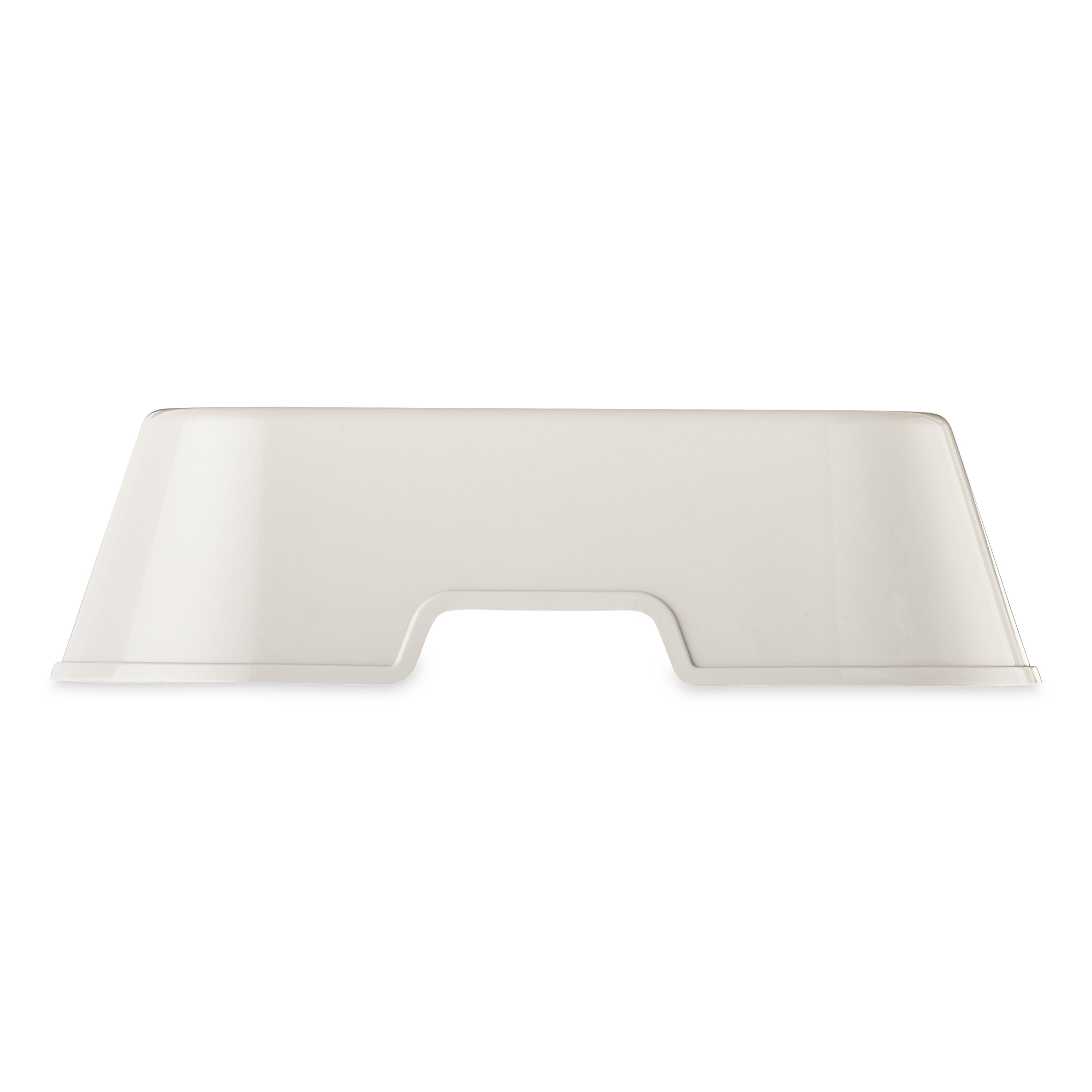 Vibrant Life Medium 8-Cup Square Double Wall Plastic Pet Bowl, Gray