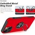 thumbnail image 6 of XPM for Google Pixel 10 /Pixel 10 Pro Phone Case, Military Grade Hybrid Case with Flat Metal Ring 360° Rotation Kickstand, Slim Fit Back Hard PC Cover for Pixel 10 / 10 Pro (Red), 6 of 9
