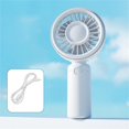 thumbnail image 3 of Handheld Mini Fan Mini Handheld Fan Handheld Fan Rechargeable Portable Mini Fan Handheld Fan With Cooling Plate Handheld Fan Handheld Fans Bulk Personal Fan White, 3 of 7