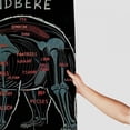 thumbnail image 3 of Orinice Bear Words Surreal Bathroom Decor Set with Hooks, Luxurious Graphic Print Polyester Fabric Fashion Curtain Decoration for Home Bathtubs, Colorful Waterproof Shower Curtain 36x72, 3 of 7
