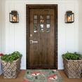 thumbnail image 6 of XMXT Non-Slip Polyester Bathroom Rugs Kitchen Door Mat, Elk Hollyhock Christmas Graffiti Machine Washable Bath Mats Rug for Kitchen Shower Bathtub Decor, 15.7 x 23.6 inches, 6 of 9