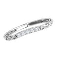 thumbnail image 3 of Aonejewelry 0.10 Carat Diamond Curved Lightweight Wedding Band In 14K White Gold, 3 of 5