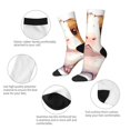thumbnail image 4 of Balery Cartoon Guinea Pig Calcetas Largas con Estampado para Hombre y Mujer – Suaves y Transpirables, Talla Única (US 5-11), 4 of 6