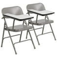thumbnail image 2 of BizChair 2 Pack Premium Steel Folding Chair with Right Handed Tablet Arm, 2 of 11