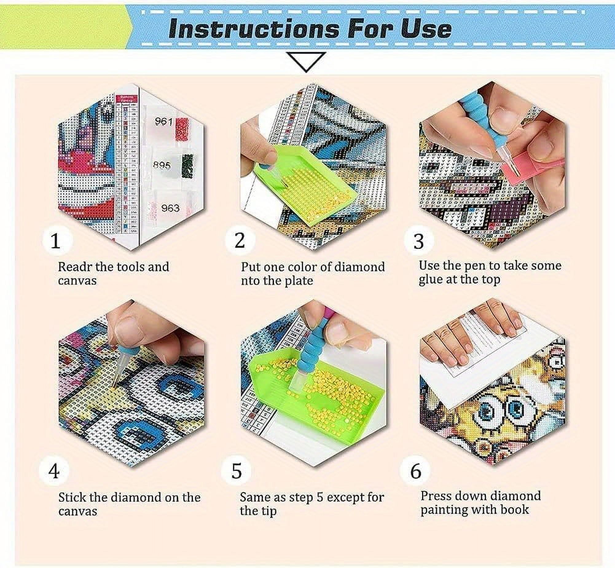 DIY 5D Diamond Painting Kits for Adults Diamond Art Gone with The Wind Full Round Drill Embroidery Kits Crystal Rhinestone Art for Mosaic Gift Home Wall Decor