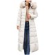 thumbnail image 2 of Parkas de manga larga para mujer, abrigo de algodón de longitud extendida para mujer, abrigo de algodón con capucha gruesa, holgado, resistente al frío y cálido, largo hasta la rodilla, abrigo para mu, 2 of 5