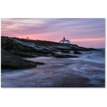 Trademark Fine Art "Dawn at Beavertail" Canvas Art by Michael Blanchette Photography