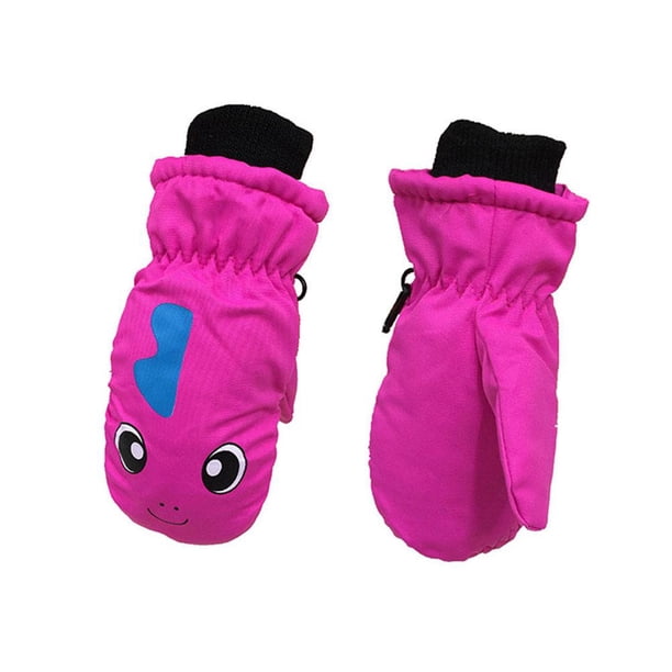 Manoplas De Bebé Para Niños De Invierno, Niños Y Niñas, Guantes Cálidos Para Exteriores, Guantes De Esquí Impermeables A Prueba De Viento 1 Par Methold AP008139-04