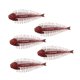 thumbnail image 3 of Kit de 5 señuelos de pesca blandos, herramientas de pesca para agua dulce, regalos prácticos y realistas. Rojo, 3 of 9