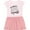 Pink With Stripes, variant on Inktastic My Mom Is a Fantasy Football Legend Girls Toddler Dress