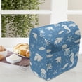 thumbnail image 3 of Animal Stand Mixer Cover, Mix of Seahorses Pipefishes and Others Swimming Diving Deep Zone Summertime, Kitchen Appliance Organizer Bag Cover with Pockets, 5 Quarts, Turquoise White, by Ambesonne, 3 of 4