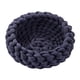 thumbnail image 2 of Cama de algodón tejida para gatos, redonda y duradera, para perros pequeños y mascotas pequeñas. Azul oscuro, 2 of 9