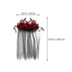 thumbnail image 3 of Veil Crown Headband Cosplay Events Photo Props Cloth Multi Color Crown Shape 1Set, 3 of 4