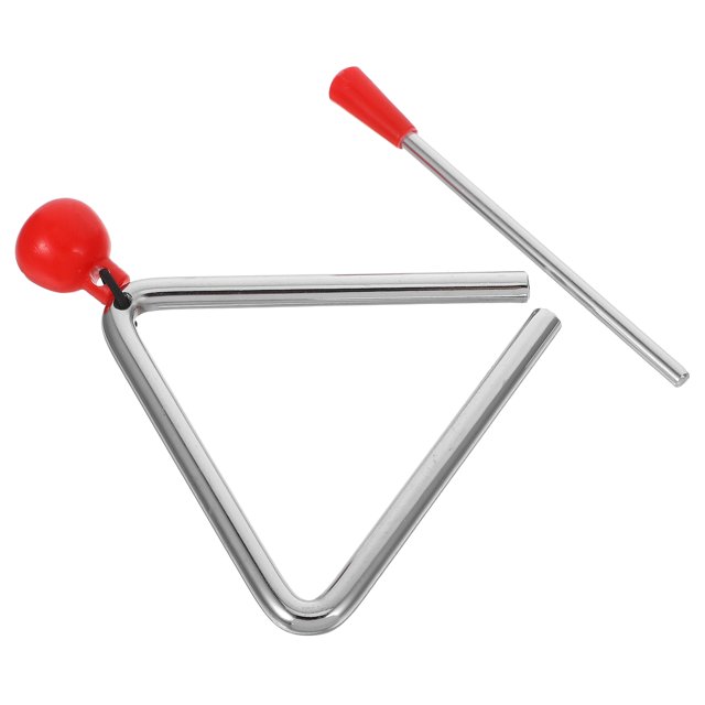COOPHYA Infant Musical Instruments Triangle Instrument Multi Plastic For Kids Outdoor Activities 1 Set