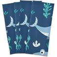 thumbnail image 2 of Kitchen Towels Cute Cartonn Sharks Pattern Cleaning Towel Absorbent Hand Towels Tea Towels for Home Restaurant Dish Clean 28" x 18", 6PCS, 2 of 7
