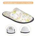 thumbnail image 3 of KLL Easter Rabbit Slippers for Women Men House Slip on Indoor Outdoor Bedroom Furry Fleece Lined Ladies Comfy Anti-Skid Rubber Hard Sole-Medium, 3 of 8
