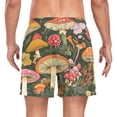thumbnail image 2 of FORMRS Mens Swim Trunks Mesh Liner Quick Dry Casual Beach Board Shorts with Pockets, Sizes S-2XL, Colorful Mushroom, 2 of 9