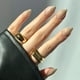 thumbnail image 1 of Moño glamnetico de miel de Press On Nails, moderno, de terciopelo nude, 1 of 6