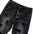 thumbnail image 6 of SILVERCELL Boy's Jeans Washed Casual Denim Pants Kids Stretch Slim Destroyed Jeans for 5-13 Years Kids Teen, 6 of 11
