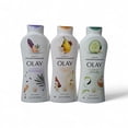 thumbnail image 3 of Olay Essential Botanicals Body Wash, 3-Pack (Lavender Milk & Sandalwood, Spiced Chai & Pear, White Tea & Cucumber), 23.6 fl oz Each, 3 of 7