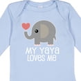 thumbnail image 4 of Inktastic My Yaya Loves Me Grandchild Boys or Girls Long Sleeve Baby Bodysuit, 4 of 5