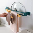 thumbnail image 2 of Toallero autoadhesivo, colgador de toallas montado en la pared, organizador de baño, estante de barra de toalla, gancho de baño, toallitas de cocina colgantes, 2 of 5